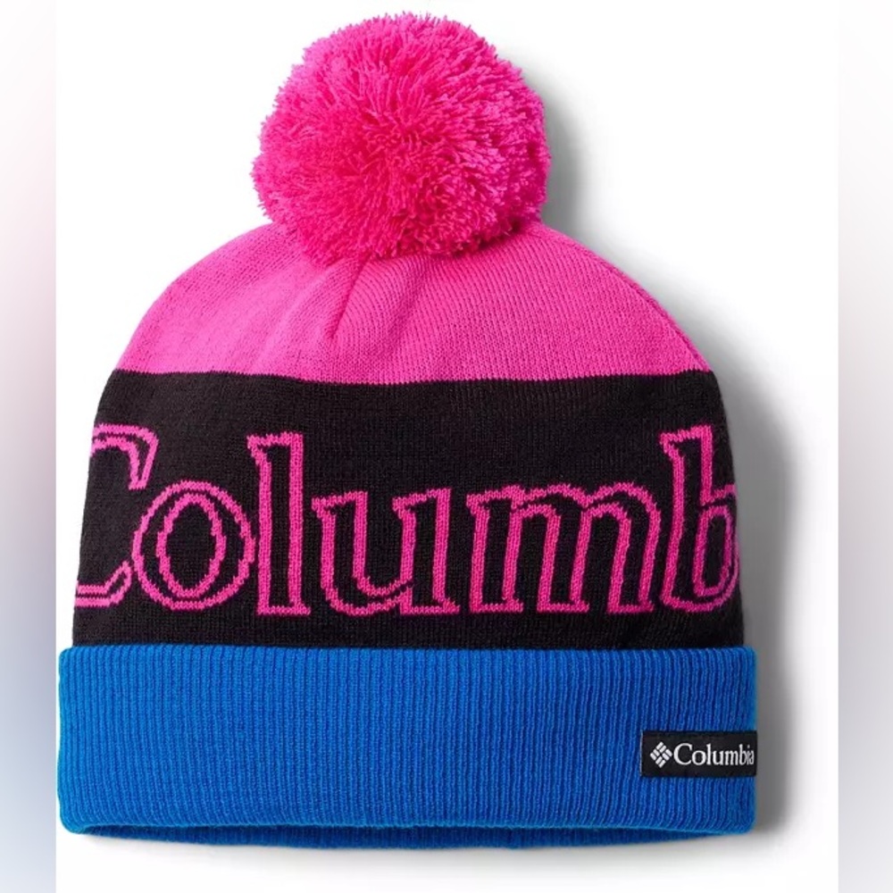 Columbia Youth Polar Powder Beanie, fuchsia fizz—NWT